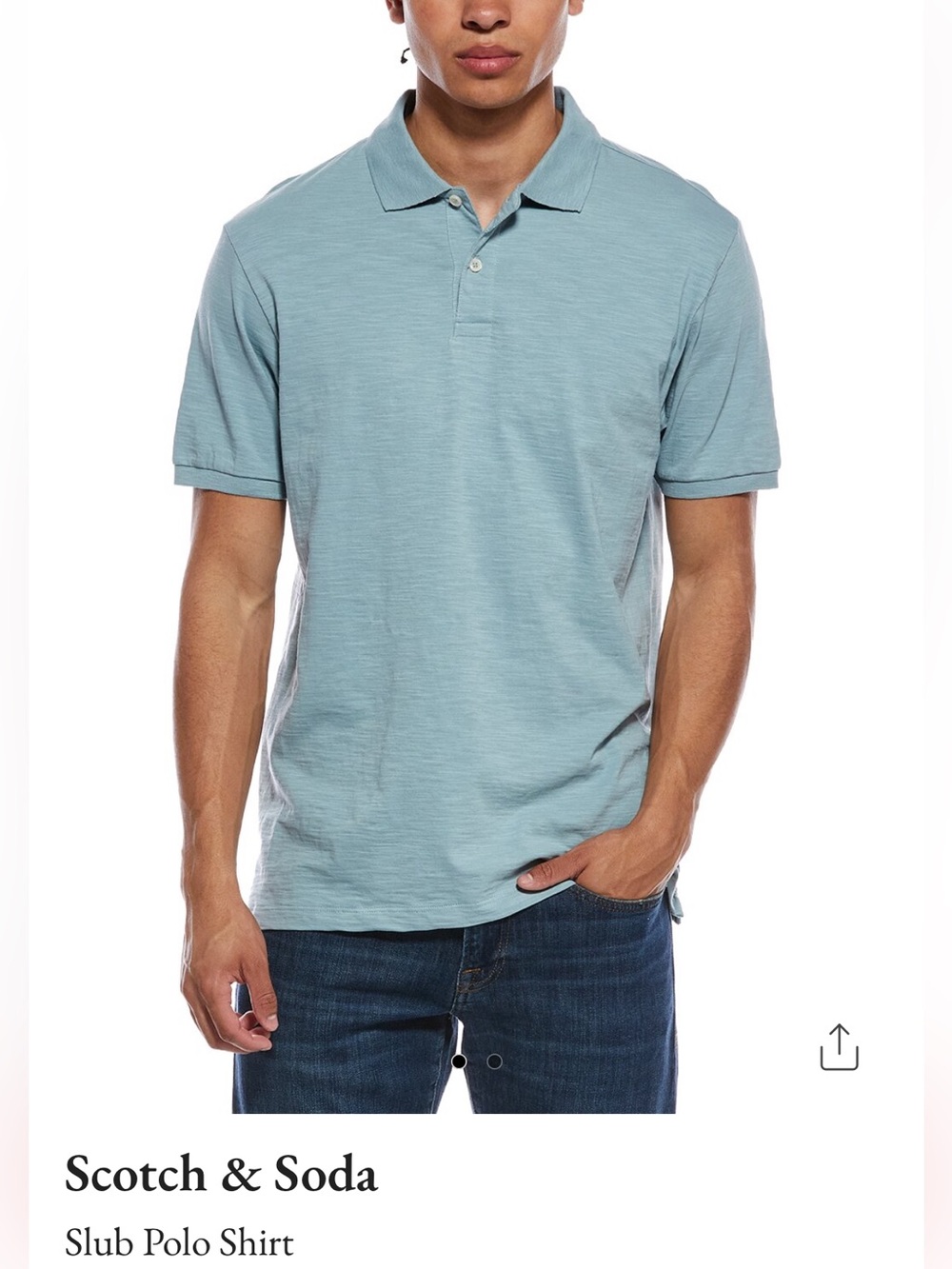 New Scotch & Soda Men's Slub Polo